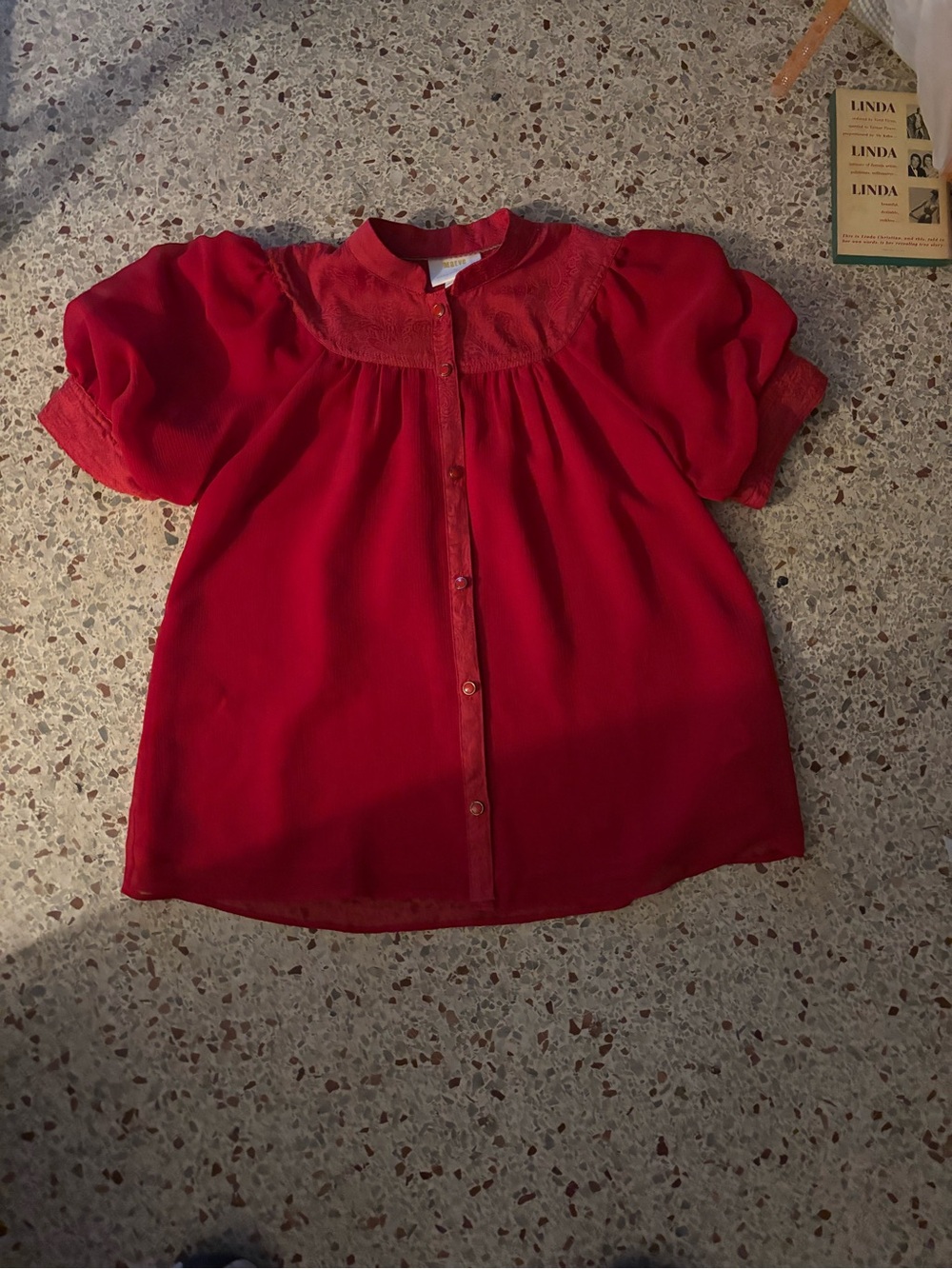 Maeve by Anthropologie red blouse size 2